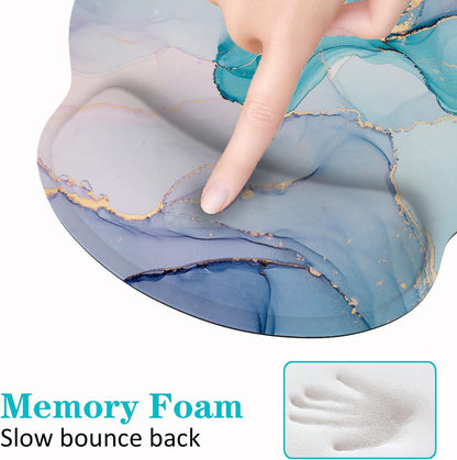 Mouse Pad with Wrist Rest, 3-In-1 Gaming Mouse Pad, Keyboard Wrist Rest, Ergonomic Memory Foam Mousepad with Wrist Support for Computer Keyboard