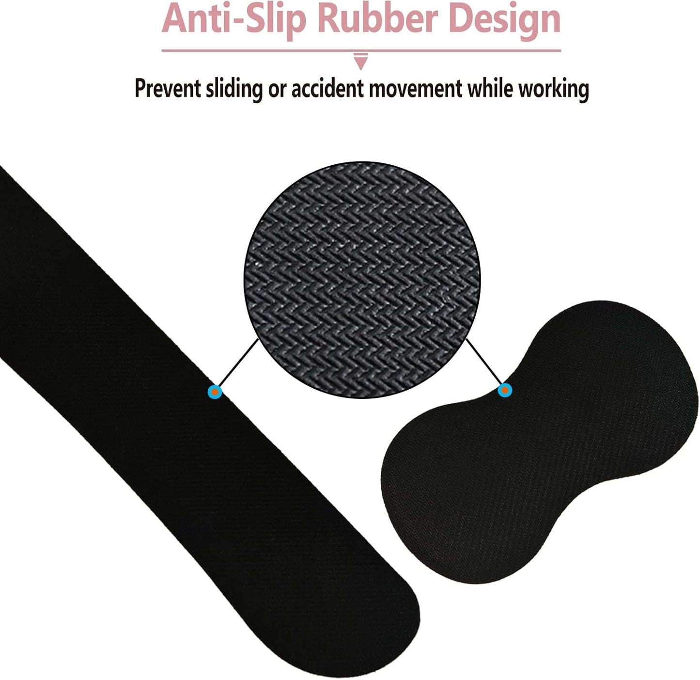 Keyboard Wrist Rest and Mouse Pad with Wrist Support Set Ergonomic Coaster, Memory Foam Mousepad Non-Slip Rubber Base Durable Comfortable for Easy Typing Pain Relief, Pink Marble